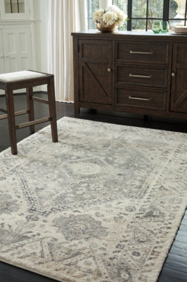Ashley Precia Gray Cream 5'3" x 7'3" Rug