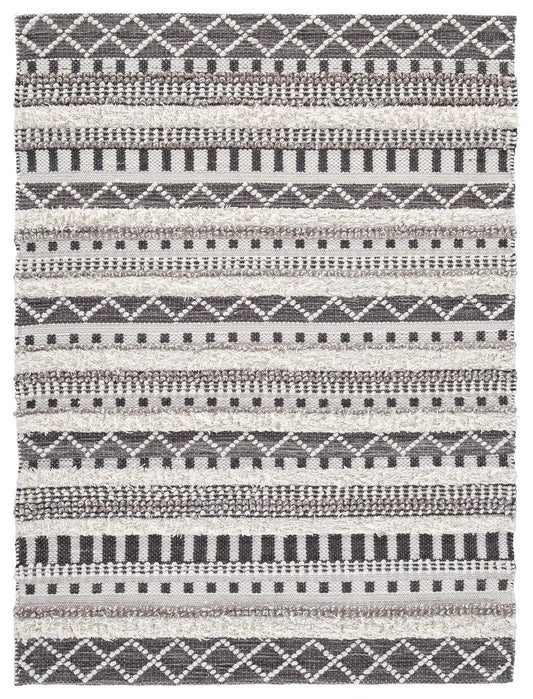 Ashley Karalee Ivory Brown 5' x 7' Rug