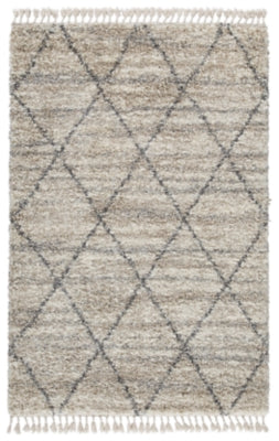 Ashley Abdalah Beige Gray 5' x 7' Rug