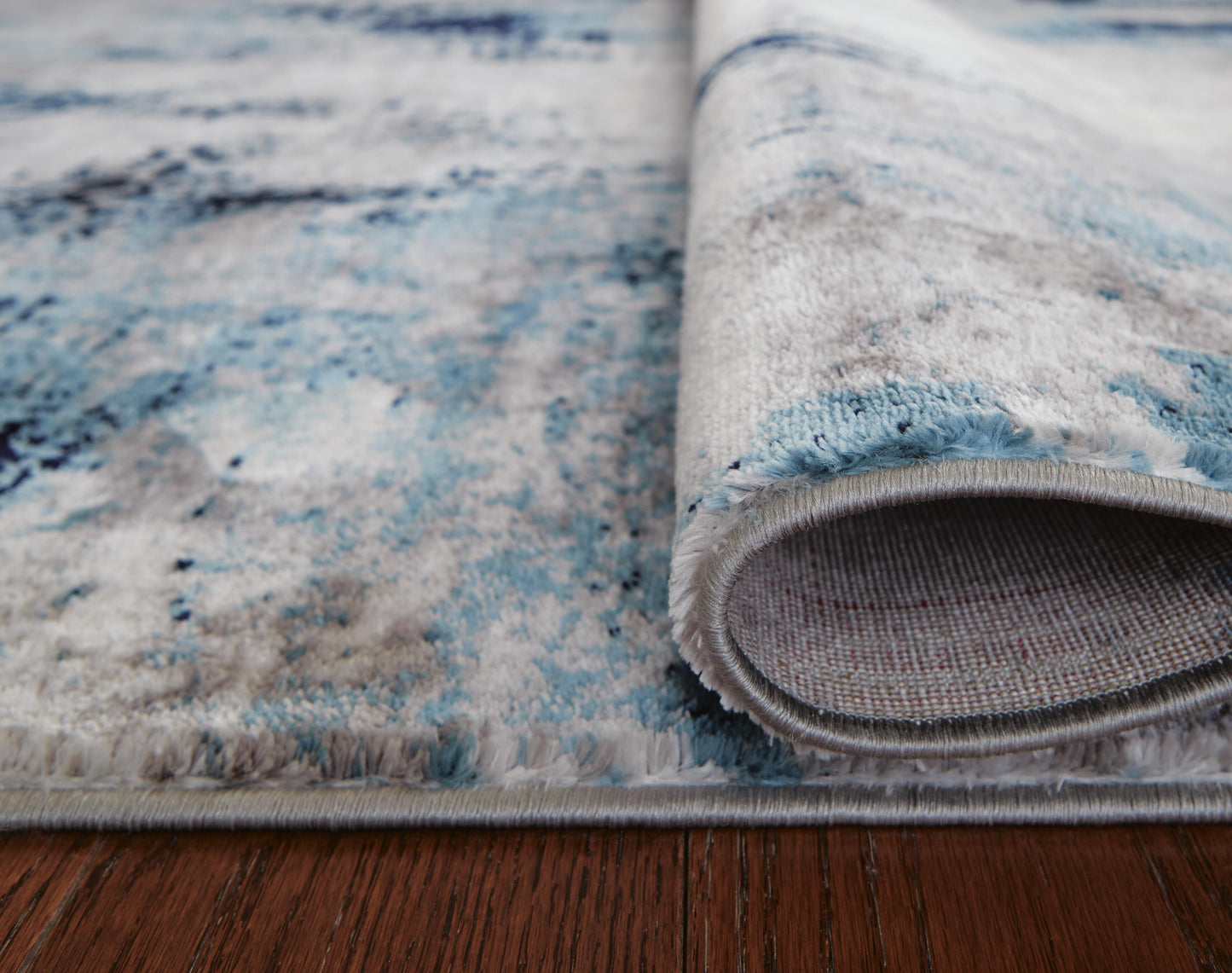 Ashley Leonelle Cream Blue Gray 5'3" x 7'3" Rug