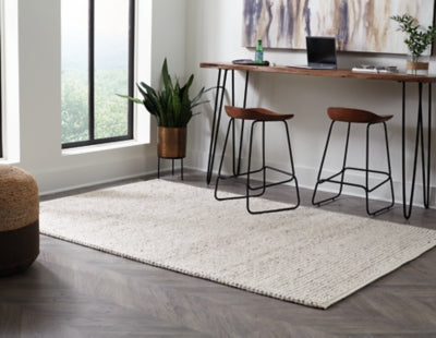 Ashley Jossick Cream Taupe 5' x 7' Rug