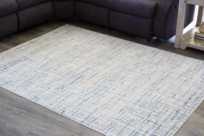 Ashley Beckfille Blue Gray Cream 5' x 7' Rug