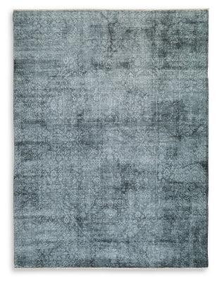 Ashley Rhysill Teal 5' x 7' Rug
