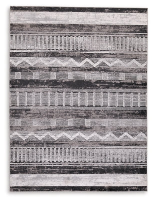 Ashley Henchester Multi 5' x 7' Washable Rug