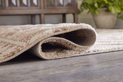 Ashley Odedale Tan Cream 8' x 10' Rug