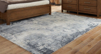 Ashley Langrich Blue Gray Cream 5'3" x 7'3" Rug