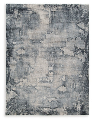 Ashley Langrich Blue Gray Cream 7'10" x 10'6" Rug