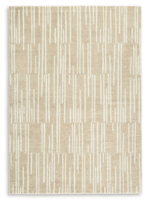 Ashley Ardenville Tan Cream 5' x 7'1" Washable Rug