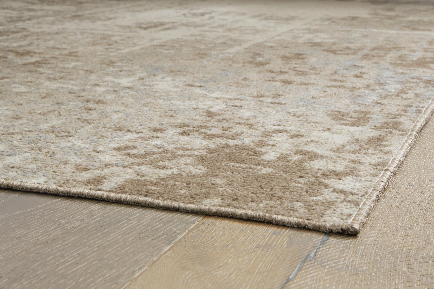 Ashley Grifflain Tan Brown Gray 5'1" x 7' Washable Rug