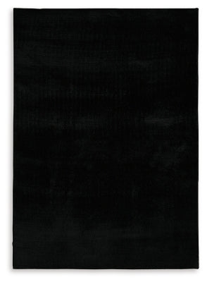 Ashley Anaben Black 5' x 7' Washable Rug