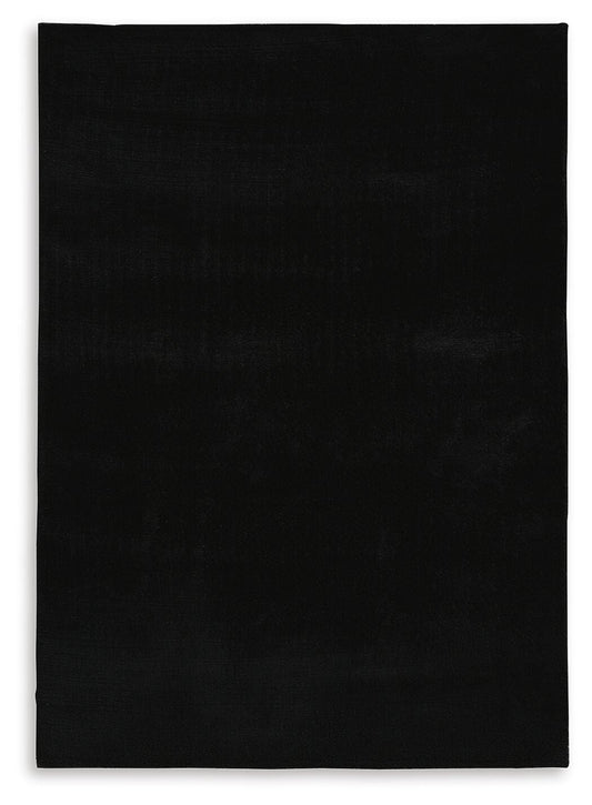Ashley Anaben Black 5' x 7' Washable Rug