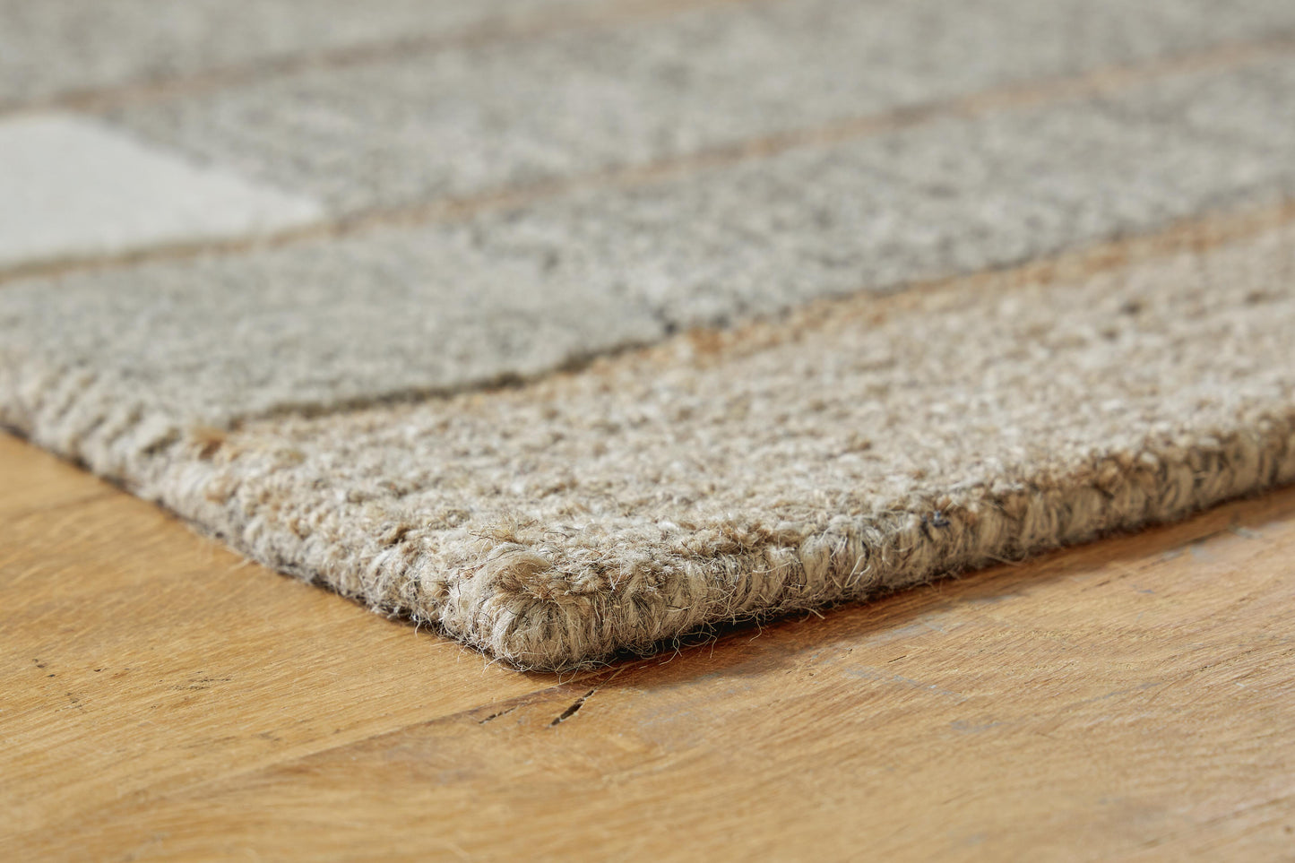 Ashley Abbotton Taupe Gray Caramel 5' x 7' Rug