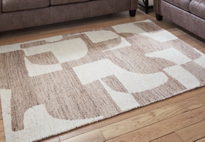 Ashley Brynnfield Beige Brown 5' x 7' Rug