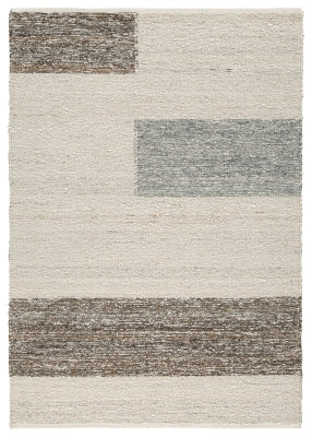 Ashley Barus Beige Brown Gray 5' x 7' Rug