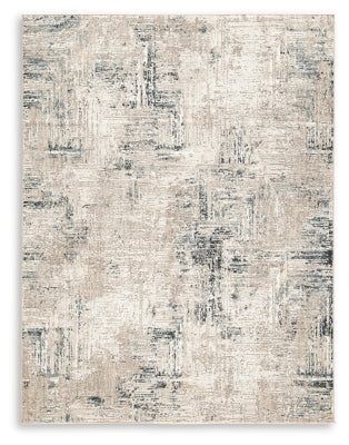 Ashley Gentor Blue Ivory 5' x 7' Rug