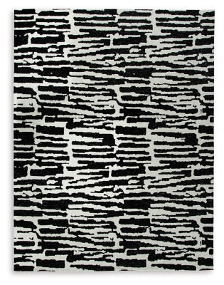 Ashley Bramshaw Black Ivory 8' x 10' Rug