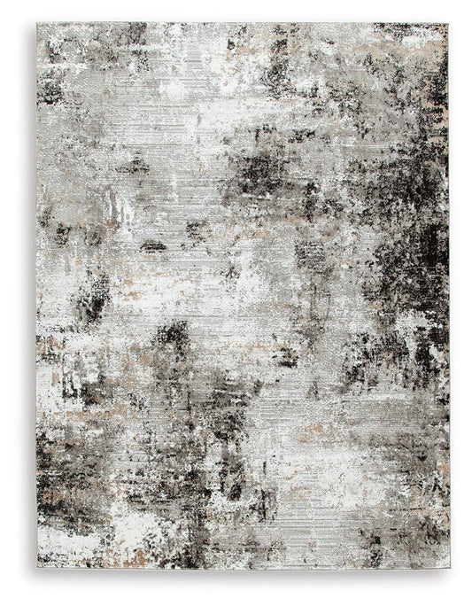 Ashley Langwell Black Gray White 5' x 7' Rug