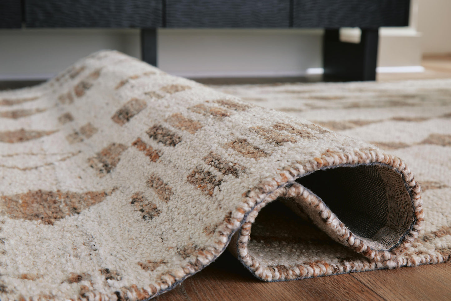 Ashley Brettler Beige Brown 5' x 7' Rug