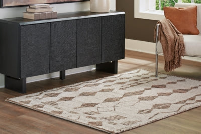 Ashley Brettler Beige Brown 5' x 7' Rug