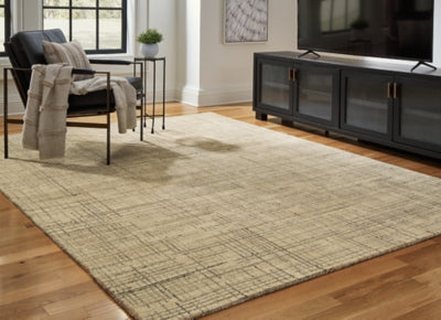 Ashley Janston Ivory Gray Tan 8' x 10' Rug