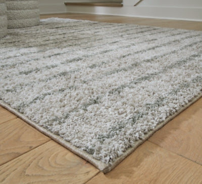 Ashley Laddway Cream Green 5' x 7' Rug