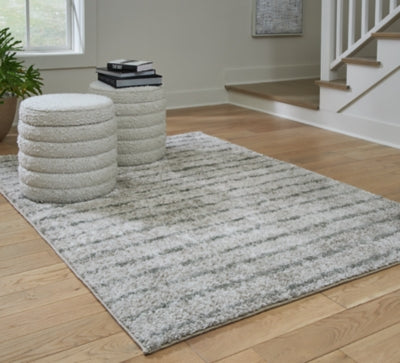 Ashley Laddway Cream Green 5' x 7' Rug