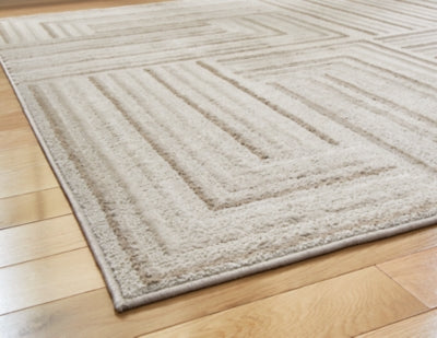 Ashley Darmondard Cream Taupe 5' x 7' Rug