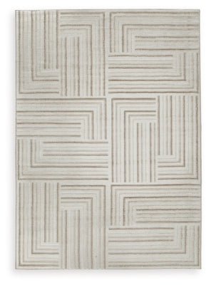 Ashley Darmondard Cream Taupe 5' x 7' Rug