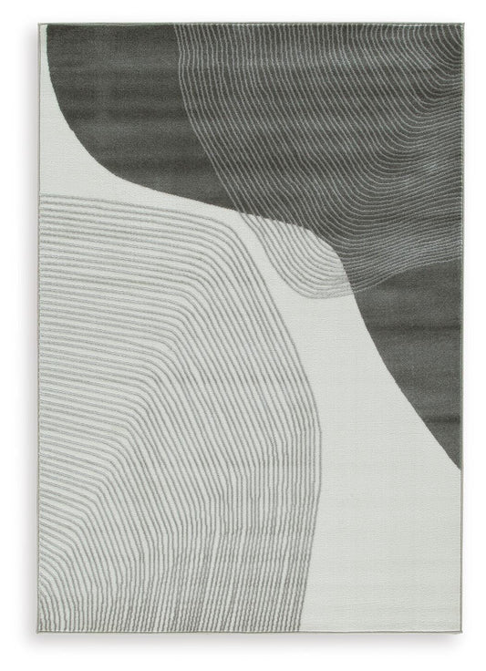 Ashley Winderburg Gray Ivory 5' x 7' Rug
