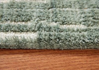 Ashley Cayworth Teal White 8' x 10' Rug