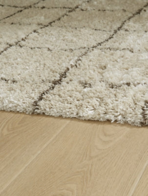 Ashley Wrenlow Cream Brown 5' x 7' Rug