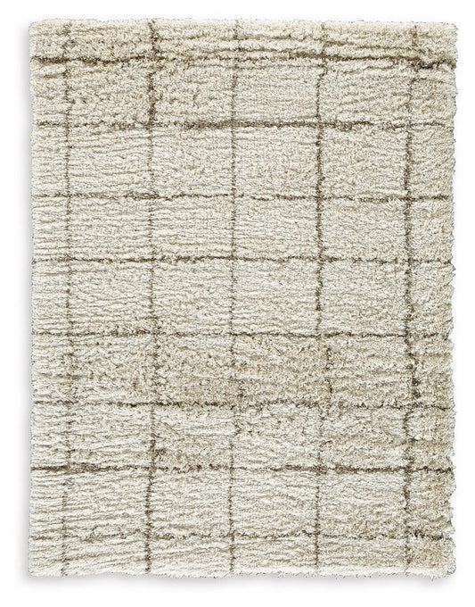 Ashley Wrenlow Cream Brown 5' x 7' Rug