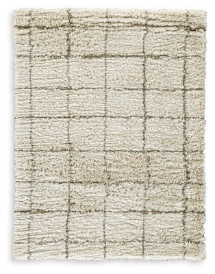 Ashley Wrenlow Cream Brown 5' x 7' Rug