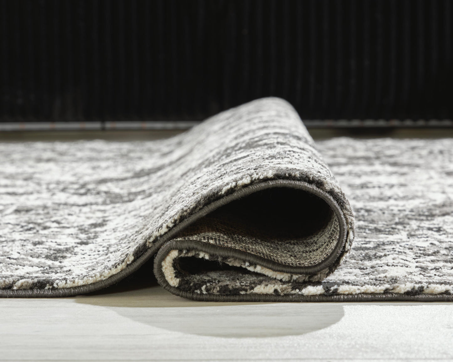 Ashley Glennisman Black Gray Ivory Large Rug