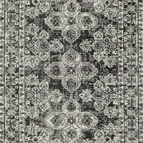 Ashley Glennisman Black Gray Ivory Large Rug