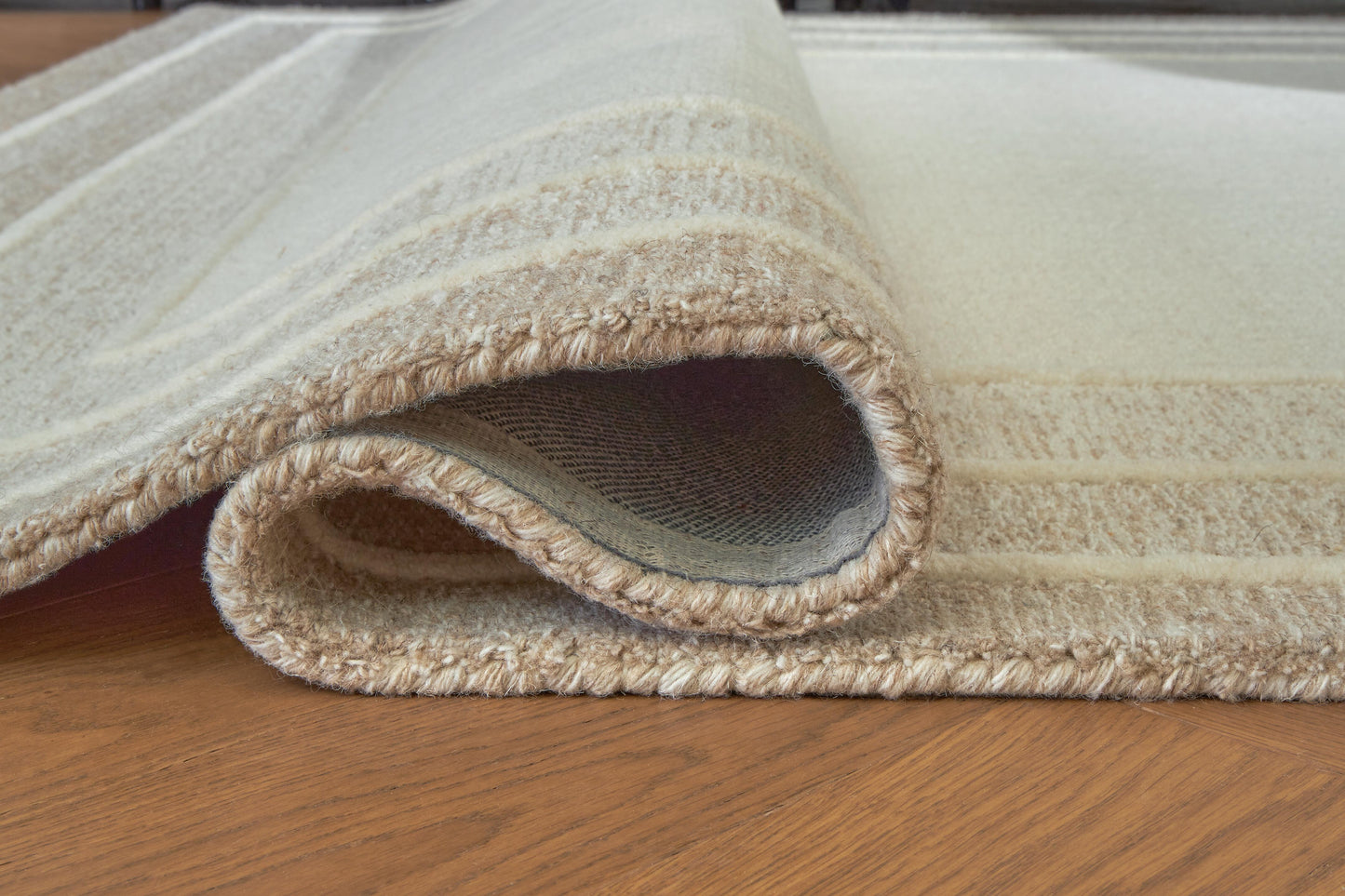 Ashley Teelgan Ivory Tan Large Rug