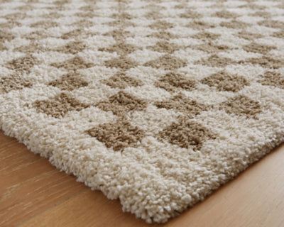 Ashley Karamen Taupe Ivory Large Rug