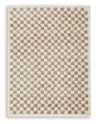 Ashley Karamen Taupe Ivory Medium Rug