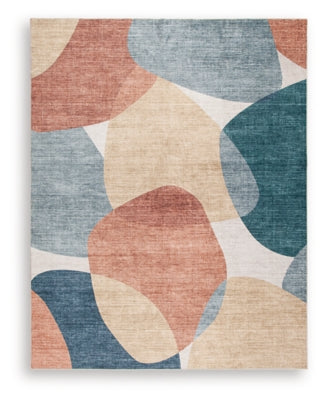 Ashley Chanleigh Multi Washable 7'6" x 9'6" Area Rug