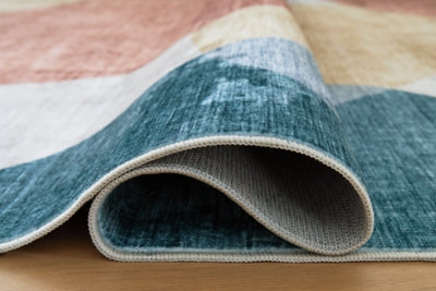 Ashley Chanleigh Multi Washable 7'6" x 9'6" Area Rug