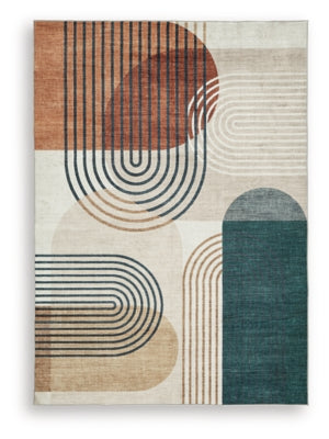 Ashley Farrendale Multi Washable 8' x 10' Area Rug