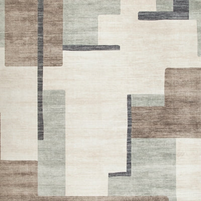 Ashley Larkport Cream Brown Gray Washable 8' x 10' Area Rug