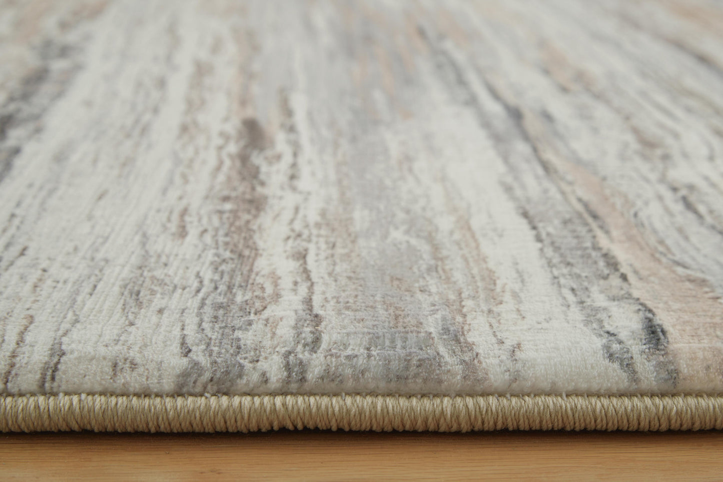 Ashley Nace Gray Brown White 5' x 7' Memory Foam Area Rug