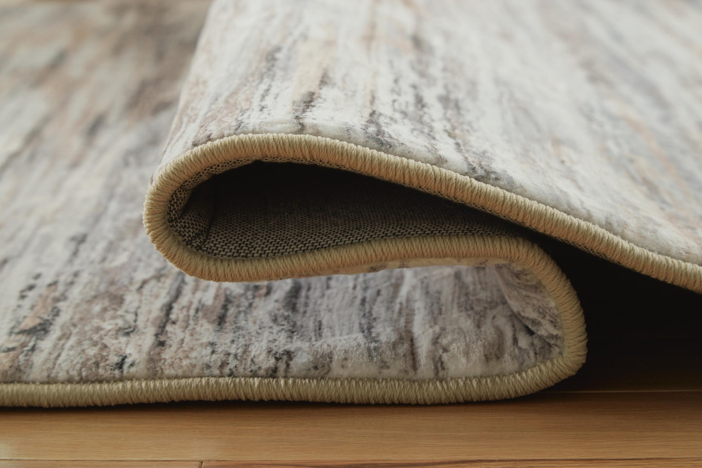 Ashley Nace Gray Brown White 5' x 7' Memory Foam Area Rug