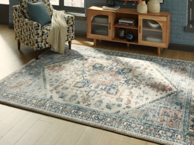 Ashley Wallney Multi 7'6" X 9'6" Memory Foam Area Rug