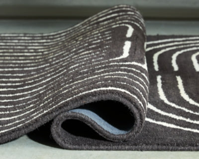 Ashley Eldonmore Black Ivory 7'8" x 10' Area Rug