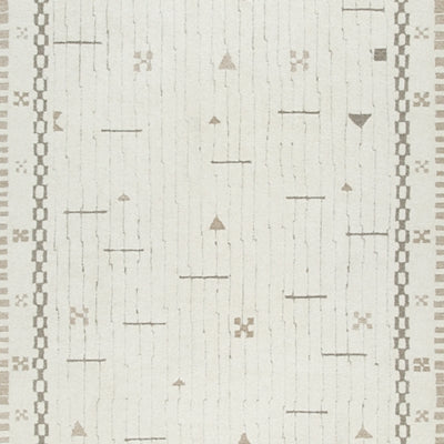 Ashley Dot Cream Brown Taupe 7'8" x 10' Area Rug