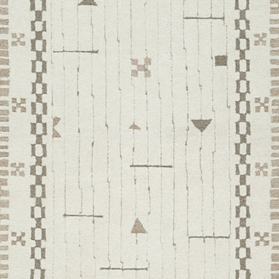 Ashley Dot Cream Brown Taupe 5' x 7' Area Rug
