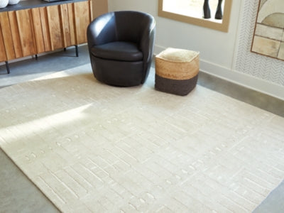 Ashley Wolbert Tan Ivory 7'8" x 10' Area Rug