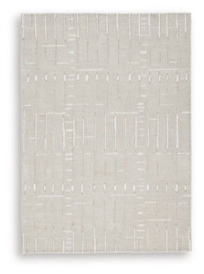 Ashley Wolbert Tan Ivory 5' x 7' Area Rug